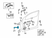 OEM 2008 Toyota Tundra Door Check Diagram - 68620-0C023