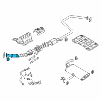 OEM 2021 Hyundai Ioniq Front Muffler Assembly Diagram - 28610-G2131