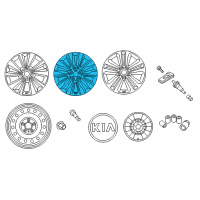 OEM 2016 Kia Sedona Wheel Assembly-Aluminum Diagram - 52910A9200