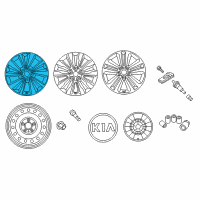 OEM 2015 Kia Sedona Wheel Assembly-Aluminum Diagram - 52910A9150