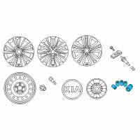 OEM 2018 Kia Sedona WHEEL LOCKS Diagram - 00344ADU01