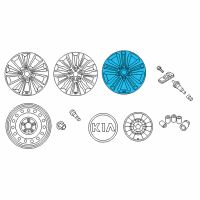 OEM 2016 Kia Sedona Wheel Assembly-Aluminum Diagram - 52910A9310