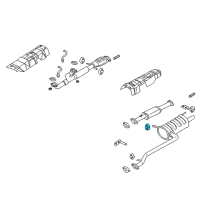 OEM 2004 Kia Spectra Hanger-Exhaust Pipe Diagram - 2865834100