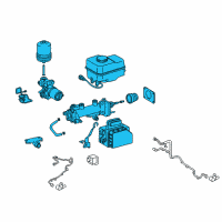 OEM 2013 Toyota Land Cruiser Master Cylinder Assembly Diagram - 47050-60480