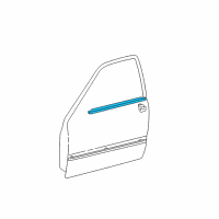 OEM Toyota Camry Belt Molding Diagram - 75710-AA050