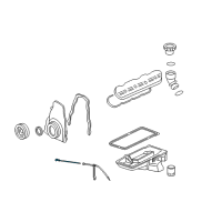 OEM Chevrolet Silverado 3500 HD Dipstick Diagram - 12622055