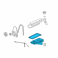 OEM 2003 GMC Savana 2500 Oil Pan Diagram - 12579273