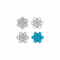 OEM Toyota Center Cap Diagram - 42603-35830