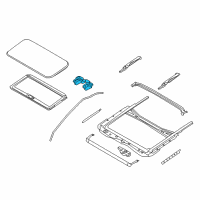 OEM 2015 Nissan Quest Switch Sunroof Diagram - 25450-1JA0A