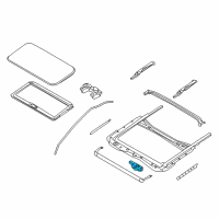 OEM Nissan Motor Assy-Sunroof Diagram - 91295-1JA1A