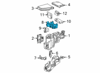 OEM 2022 Toyota Sienna Junction Block Diagram - 82610-08020
