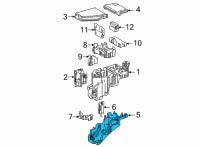 OEM 2021 Toyota Sienna Lower Cover Diagram - 82663-08080