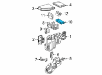 OEM 2022 Toyota Sienna Junction Block Diagram - 82660-08070