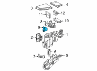 OEM 2021 Toyota Sienna Junction Block Diagram - 82660-08080