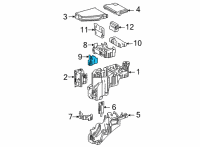 OEM Toyota Sienna Junction Block Diagram - 82660-08080