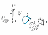 OEM 2021 Kia Niro EV Sensor Assembly-Knock Diagram - 3925003HA0