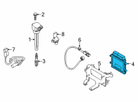 OEM 2022 Hyundai Elantra Electronic Control Unit Diagram - 39110-03BG2