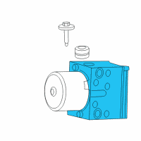 OEM Ram Dakota Anti-Lock Brake System Module Diagram - 68048346AA
