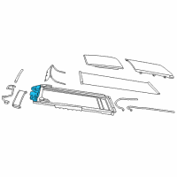 OEM 2012 Chrysler 300 Motor-SUNROOF Diagram - 68111370AC