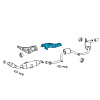 OEM 2012 Scion xB Heat Shield Diagram - 58153-12181