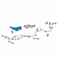 OEM Toyota Corolla iM Heat Shield Diagram - 58151-12310