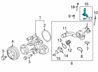 OEM Ford TUBE - HEATER WATER Diagram - ML3Z-18663-A