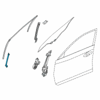 OEM 2018 Nissan Altima SASH Front Door LH Diagram - 80215-3TA0A