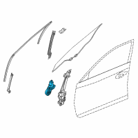 OEM 2015 Nissan Altima Motor Assembly - Regulator, RH Diagram - 80730-3TA0B