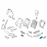 OEM BMW X4 Switch, Seat Adjustment, Front Passenger Diagram - 61-31-9-276-624