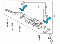 OEM 2021 Ford Bronco BRACKET Diagram - MB3Z-5486-B