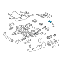 OEM Lexus ES350 Control Sub-Assy, Seat Heater Diagram - 87501-33020