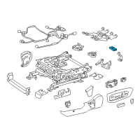 OEM 2013 Lexus ES300h Control Sub-Assy, Seat Heater Diagram - 87501-33020