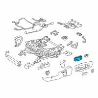 OEM Toyota Mirai Adjuster Switch Diagram - 84070-53011