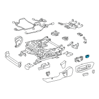 OEM 2015 Lexus ES350 Switch Assy, Power Seat Diagram - 84920-33080-A0