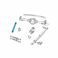 OEM 1989 Chevrolet S10 Rear Shock Absorber Diagram - 22064858