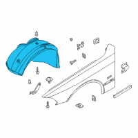 OEM BMW Cover, Wheel Housing, Front Left Diagram - 51-71-8-159-423