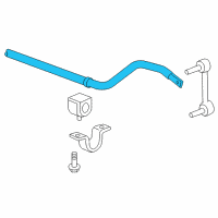 OEM 2010 Hummer H3T Stabilizer Bar Diagram - 94729731