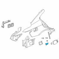 OEM 2020 Nissan GT-R Actuator Assy-Fuel Lid Opener Diagram - 78850-AM81E