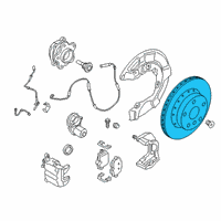 OEM BMW 330i Brake Disc, Lightweight, Ventilated, Left Diagram - 34-21-6-882-245
