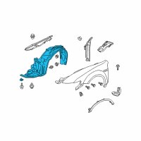 OEM 2006 Acura TL Fender Assembly, Right Front (Inner) Diagram - 74100-SEP-A10