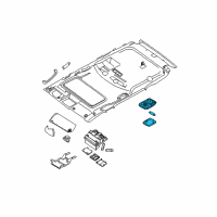 OEM 2013 Nissan Xterra Lamp Assembly-Room Diagram - 26410-EA000