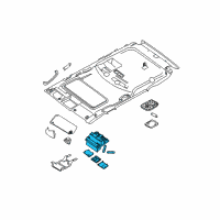 OEM 2015 Nissan Frontier Lamp Assembly Map Diagram - 26430-9CJ0C
