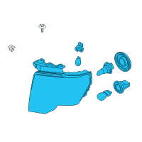 OEM 2012 Ford F-150 Composite Headlamp Diagram - DL3Z-13008-EB