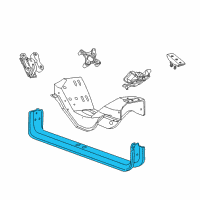 OEM 2002 Ford Excursion Transmission Crossmember Diagram - 4C7Z-6A023-AA