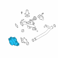 OEM Hyundai Santa Fe Pump Assembly-Coolant Diagram - 25100-37202