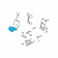 OEM Scion Seat Cushion Pad Diagram - 71601-52G10-B0