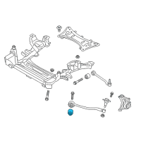 OEM 2017 BMW X4 Rubber Mounting For Pull Rod Diagram - 31-10-6-786-951