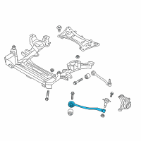 OEM 2015 BMW X3 Left Tension Strut With Rubber Mounting Diagram - 31-10-6-787-673