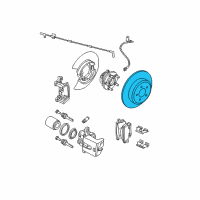 OEM Dodge Magnum Rotor-Brake Diagram - 68368073AA