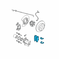 OEM 2005 Chrysler 300 Pad Kit-Rear Disc Brake Diagram - 5142566AC